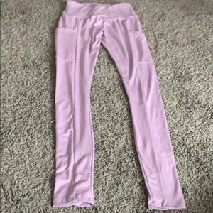 Purple leggings nice fit never been worn